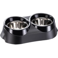 FERPLAST Duo Feed Пластикова підставка з металевими мисками