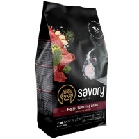 SAVORY Small Breed Rich in Fresh Turkey and Lamb Сухий корм для собак малих порід (Ягня та індичка)