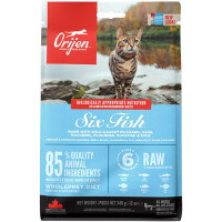 ORIJEN 6 Fish Cat and Kitten Сухий Корм для котів всіх порід та всіх стадій життя (сардина, хек, макрель, камбала, оселедець)