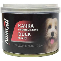 ANIMALL Вологий корм для дорослих собак усіх порід (з качкою в ніжному желе)