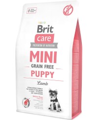 BRIT CARE GF Mini Puppy Сухий гіпоалергенний корм для цуценят малих порід (Ягня)
