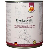 BASKERVILLE Вологий корм для дорослих собак усіх порід (з м'ясом кабана, качкою та гарбузом)
