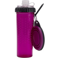 DEXAS Snack-Duo with Companion Cup Пляшка подвійна для води та корму зі складною мискою