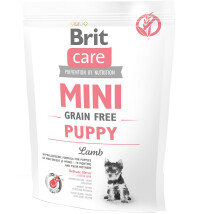 BRIT CARE GF Mini Puppy Сухий гіпоалергенний корм для цуценят малих порід (Ягня)