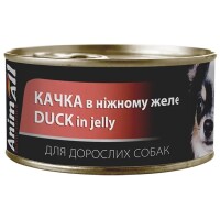 ANIMALL Вологий корм для дорослих собак усіх порід (з качкою в ніжному желе)