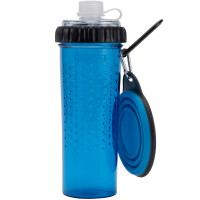 DEXAS Snack-Duo with Companion Cup Бутылка двойная для воды и корма со складной миской