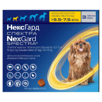 Boehringer Ingelheim NexGard Spectra Жувальна таблетка для собак від бліх, кліщів та гельмінтів