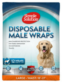 SIMPLE SOLUTION Disposable Male Wrap Large Гігієнічний пояс для кобелів великий