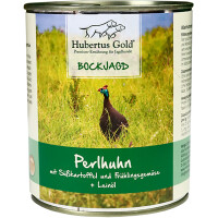 HUBERTUS GOLD Консерва для дорослих собак (цесарка з солодкою картоплею, овочами та лляною олією)