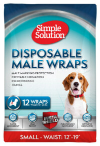 SIMPLE SOLUTION Disposable Male Wrap Small Гігієнічний пояс для кобелів малий