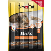 GIMCAT Sticks Grain-Free Ласощі для котів (з лососем та гребінцями)