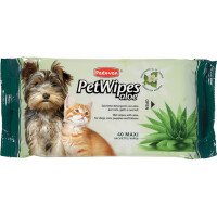 PADOVAN Pet Wipes Aloe Очищаючі вологі серветки для собак та котів (з алое вера та зеленим чаєм)