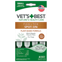 VET`S BEST Flea&Tick Drops Small Краплі від бліх та кліщів для собак малих порід до 7 кг