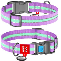 WAUDOG Nylon Світлонакопичувальний нашийник для собак з QR-паспортом