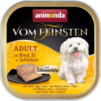ANIMONDA Vom Feinsten Вологий корм для дорослих собак усіх порід (з яловичиною, яйцем та шинкою)
