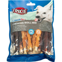 TRIXIE Denta Fun Мікс жувальних паличок для собак (натуральна шкіра з куркою, ягням та яловичиною)