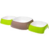 FERPLAST Glam Tris SM/M/SM Bowl Набір мисок для собак та котів