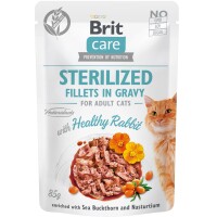 BRIT CARE Cat Pouch Вологий корм для стерилізованих котів (філе кролика в соусі)