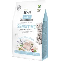 BRIT CARE Cat GF Insect Сухий корм для дорослих котів з чутливим травленням (з комахами та оселедцем)