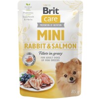 BRIT CARE Mini Вологий корм для собак малих порід (Кролик, Лосось)