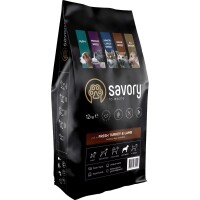 Savory Medium Breed rich in Fresh Turkey and Lamb Сухий корм для собак середніх порід (Ягня та індичка)