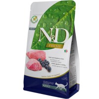 FARMINA Сat N&D Grain Free Lamb & Blueberry Adult Беззерновий сухий корм для дорослих котів (ягня і чорниця)