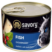 SAVORY Cat Вологий корм для вибагливих котів (з рибою)