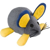 FERPLAST PA 5007 Іграшка для котів Мишка з тканини з ефектом вібрації