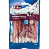 TRIXIE Denta Fun Жувальні палички для чищення зубів собак (натуральна шкіра з качкою)