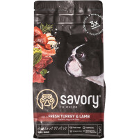 SAVORY Small Breed Rich in Fresh Turkey and Lamb Сухий корм для собак малих порід (Ягня та індичка)