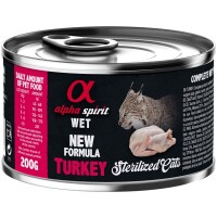 Alpha Spirit Turkey for Sterilized Cat Вологий корм для стерилізованих котів усіх порід (з індичкою)