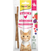 GIMCAT Superfood Duo-Sticks Ласощі для котів (з куркою та лісовими ягодами)