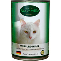 BASKERVILLE Консерва для котів (з олениною та м'ясом птиці)