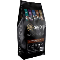 SAVORY Large Breeds Rich in Fresh Turkey and Lamb Сухий корм для собак великих порід (Ягня та індичка)