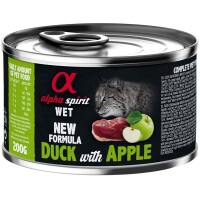 Alpha Spirit Duck with Green Apple for Adult Cat Вологий корм для дорослих котів усіх порід (з качкою та зеленими яблуками)