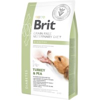 Brit VetDiets Dog Diabetes Сухий корм для собак при цукровому діабеті (з індичкою та горохом)