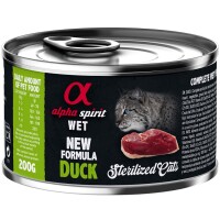 Alpha Spirit Duck for Sterilized Cat Вологий корм для стерилізованих котів усіх порід (з качкою)