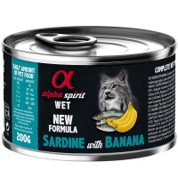 Alpha Spirit Sardine with Banana for Adult Cat Вологий корм для дорослих котів усіх порід (з сардиною та бананами)